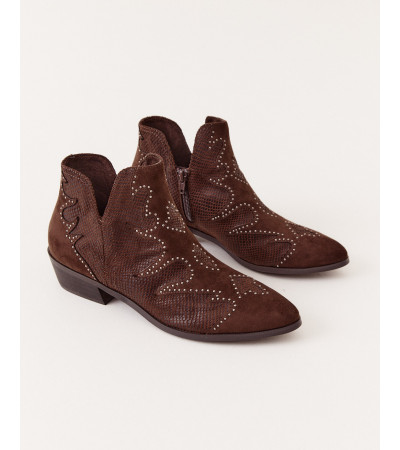 BOTINES TACÓN COWBOY | MULAYA