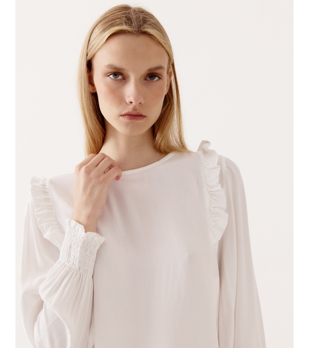 BLUSA VOLANTES HOMBRO | MULAYA