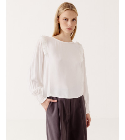 BLUSA VOLANTES HOMBRO | MULAYA