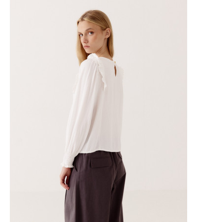 BLUSA VOLANTES HOMBRO | MULAYA