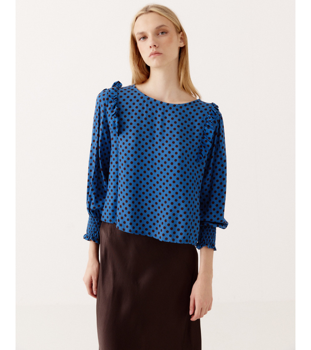 BLUSA ESTAMPADA LUNARES | MULAYA