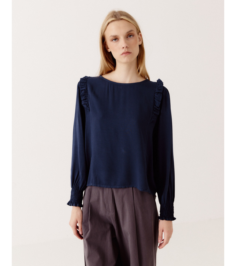 BLUSA VOLANTES HOMBRO | MULAYA