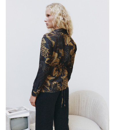 BLUSA CRUZADA ESTAMPADO FLORAL | MULAYA