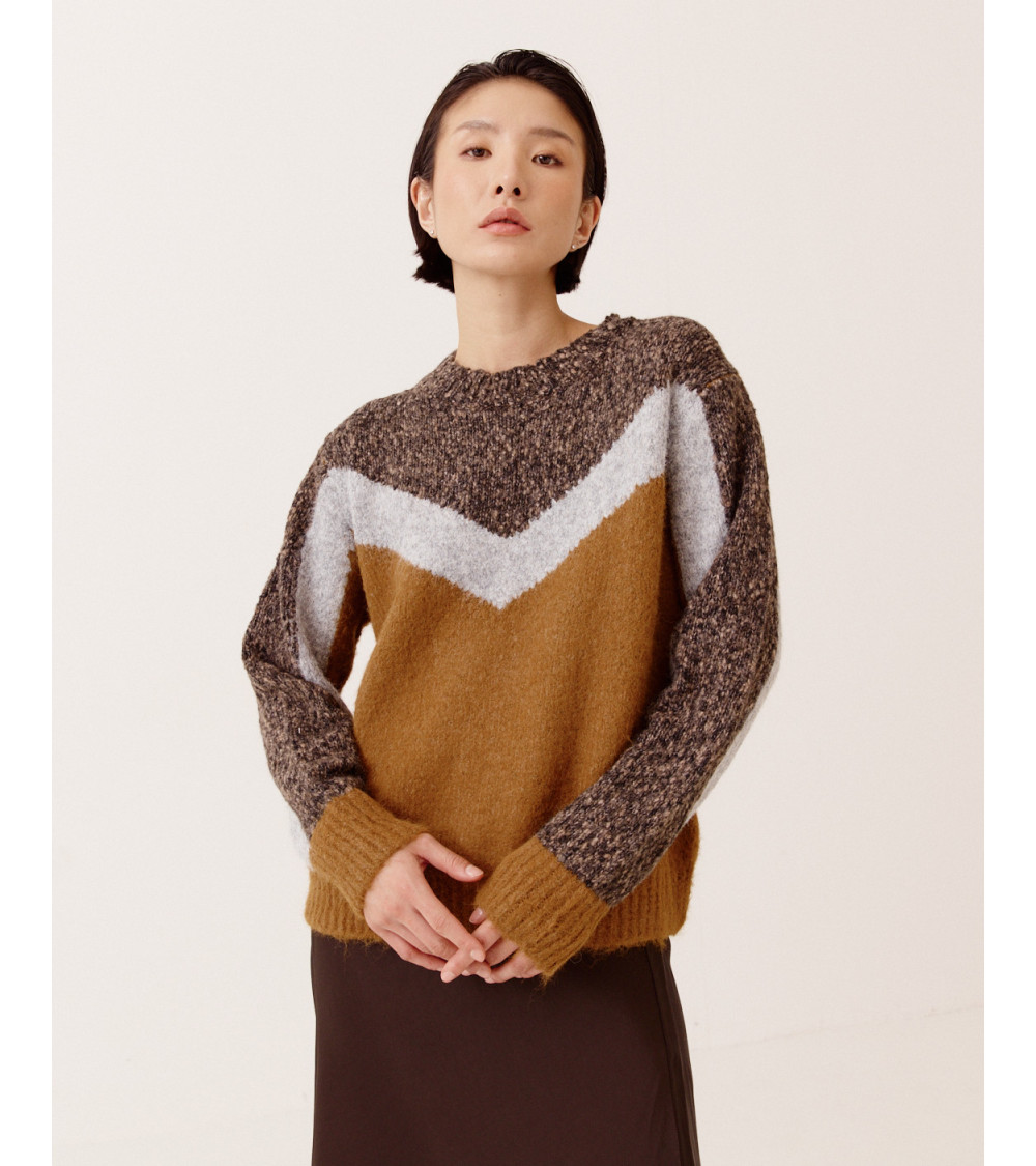 JERSEY DE PUNTO CON BLOQUES DE COLOR | MULAYA
