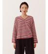 JERSEY DE RAYAS CON CUELLO DE PICO | MULAYA