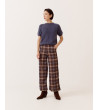 PANTALÓN RECTO CUADROS ELÁSTICO PARA MUJER | MULAYA