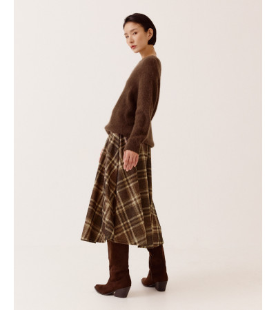 FALDA LARGA DE CUADROS TARTÁN | MULAYA
