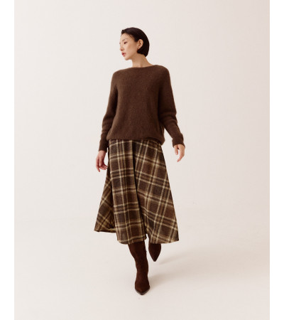 FALDA LARGA DE CUADROS TARTÁN | MULAYA