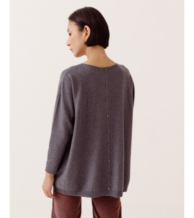 JERSEY LARGO CON BOLSILLOS Y BOTONES | MULAYA
