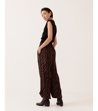 PANTALÓN BOMBACHO ANIMAL PRINT CINTURA ELÁSTICA | MULAYA