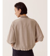 CHAQUETA ESTILO BOMBER HOLGADA CUELLO CANALÉ | MULAYA
