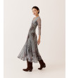 VESTIDO LARGO TUL ESCOTE CRUZADO ELEGANTE | MULAYA