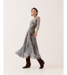VESTIDO LARGO TUL ESCOTE CRUZADO ELEGANTE | MULAYA