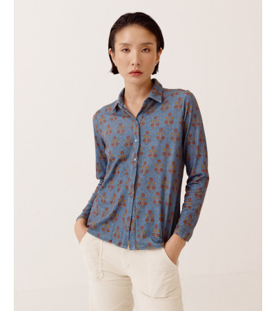 CAMISA CUELLO ESTAMPADA | MULAYA