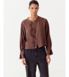 BLUSA MANGA LARGA ESTILO CHINO CUELLO REDONDO | MULAYA