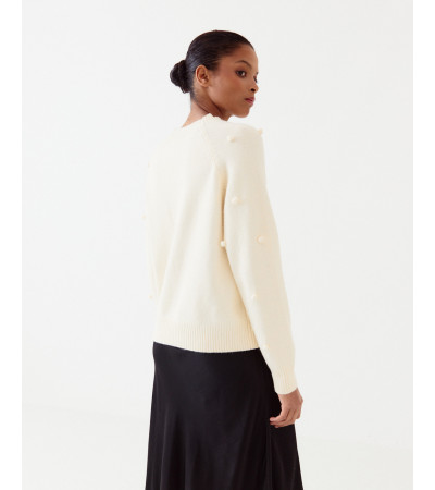 JERSEY DE PUNTO CON BOLAS EN RELIEVE PARA MUJER | MULAYA