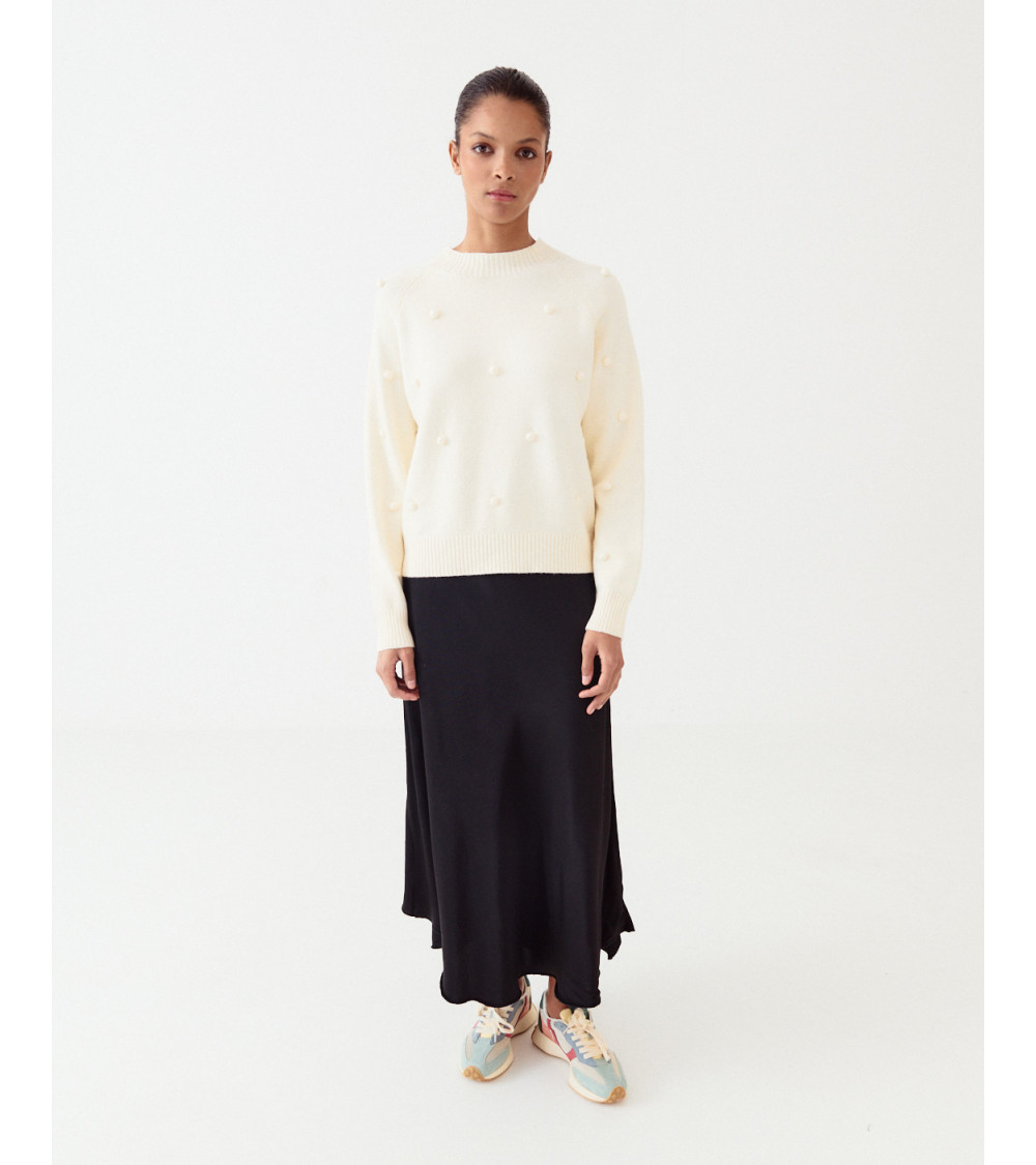 JERSEY DE PUNTO CON BOLAS EN RELIEVE PARA MUJER | MULAYA