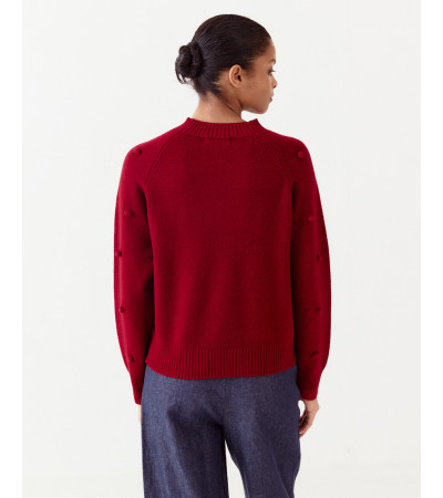 JERSEY DE PUNTO CON BOLAS EN RELIEVE PARA MUJER | MULAYA