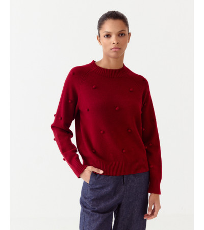 JERSEY DE PUNTO CON BOLAS EN RELIEVE PARA MUJER | MULAYA
