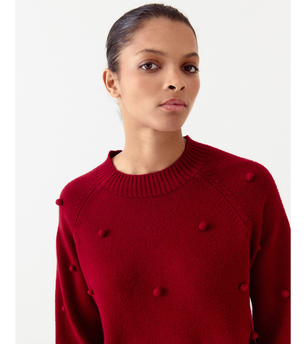 JERSEY DE PUNTO CON BOLAS EN RELIEVE PARA MUJER | MULAYA