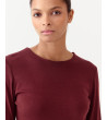CAMISETA MANGA LARGA RAYÓN CUELLO REDONDO | MULAYA