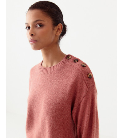 JERSEY CUELLO REDONDO BOTONES HOMBRO | MULAYA