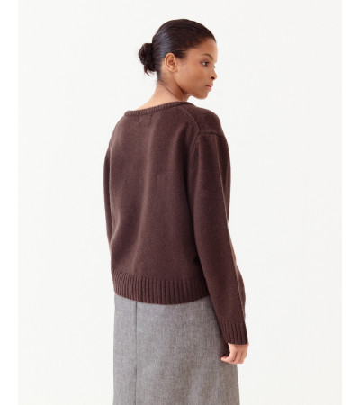 JERSEY 100% LANA CORTA ESCOTE PICO MUJER | MULAYA