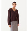 JERSEY 100% LANA CORTA ESCOTE PICO MUJER | MULAYA