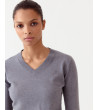 JERSEY PUNTO CUELLO PICO BÁSICO GRIS | MULAYA