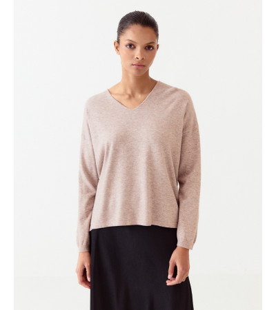 JERSEY LIGERO PUNTO ESCOTE PICO MANGA LARGA | MULAYA