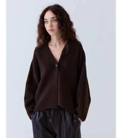 Chaqueta Corta Manga Globo Punto | MULAYA