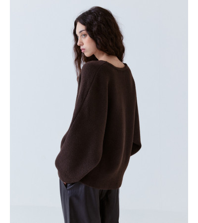 Chaqueta Corta Manga Globo Punto | MULAYA