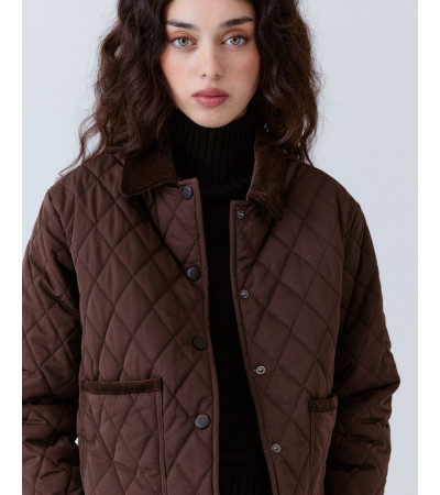 CHAQUETA CORTA ACOLCHADA CUELLO PANA | MULAYA