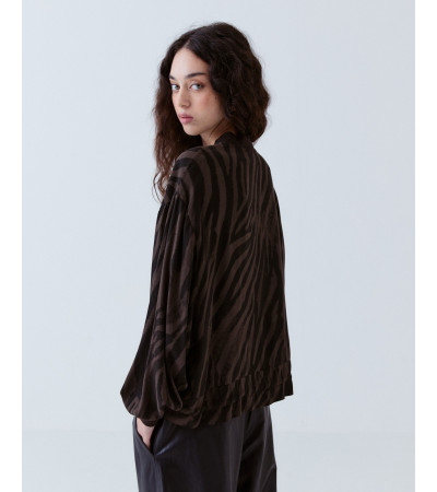 Chaqueta Bomber Cebra Ligera Cremallera | MULAYA