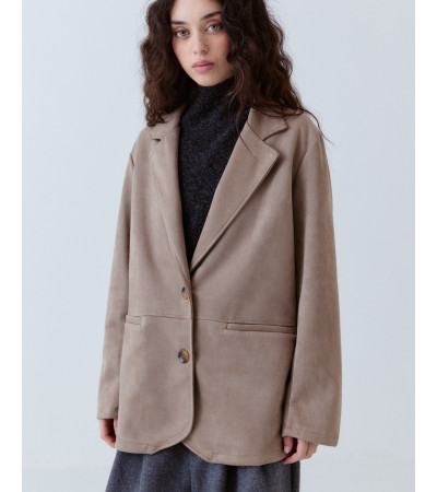 CHAQUETA AMERICANA EFECTO ANTE | OVERSIZE | MULAYA