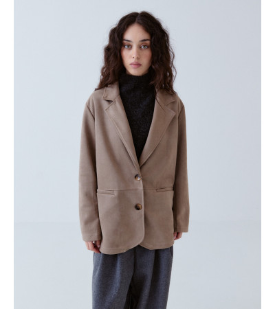 CHAQUETA AMERICANA EFECTO ANTE | OVERSIZE | MULAYA