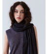Bufanda Ancha Flecos Suave Viscosa | MULAYA
