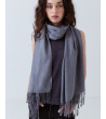 Bufanda Ancha Flecos Suave Viscosa | MULAYA