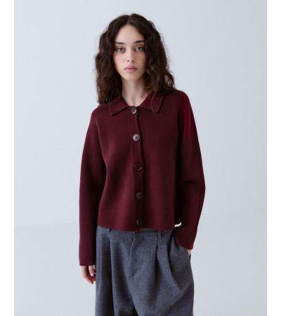 Chaqueta Corta Punto Solapa Viscosa | MULAYA