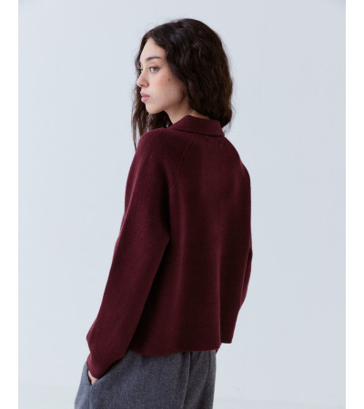 Chaqueta Corta Punto Solapa Viscosa | MULAYA