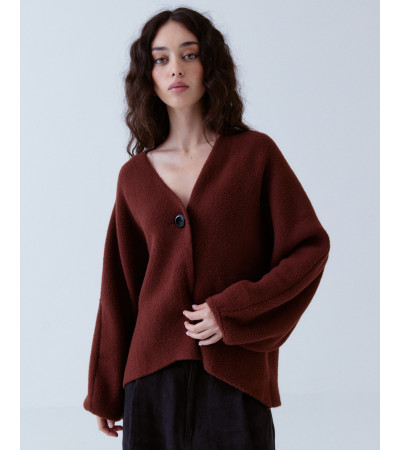 Chaqueta Corta Manga Globo Punto | MULAYA