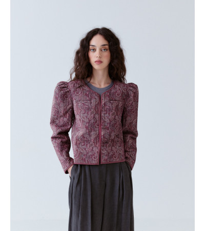 Chaqueta Corta Acolchada Manga Abullonada | MULAYA