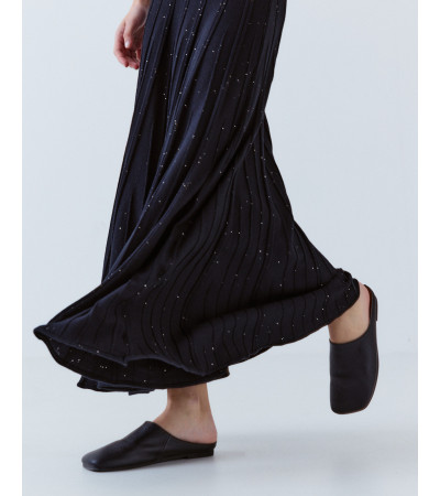 Falda de punto de silueta evasé | MULAYA