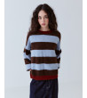 Jersey Rayas Punto Cálido Cuello Redondo | MULAYA