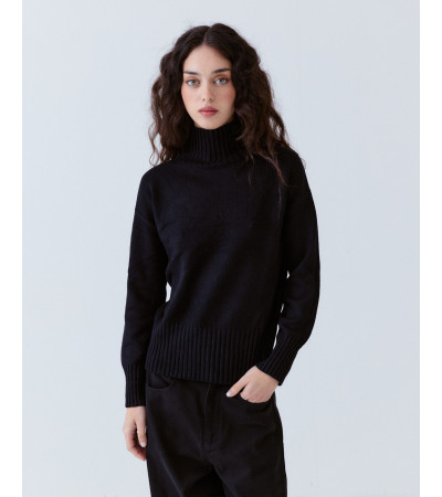 Jersey Punto Cuello Alto Viscosa Invierno | MULAYA