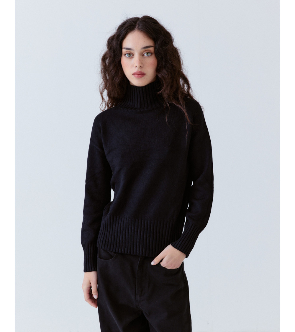 Jersey Punto Cuello Alto Viscosa Invierno | MULAYA