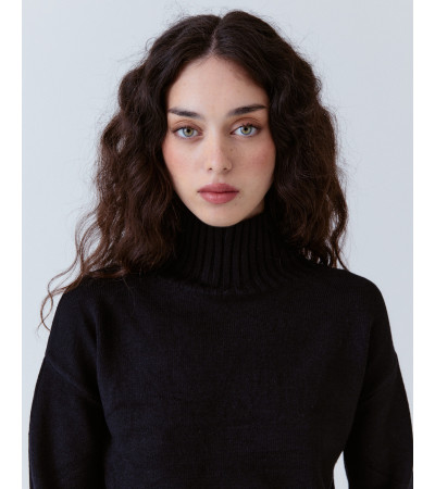 Jersey Punto Cuello Alto Viscosa Invierno | MULAYA