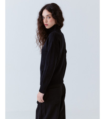 Jersey Punto Cuello Alto Viscosa Invierno | MULAYA