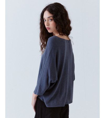 Jersey Punto Fino Cuello Pico Modal | MULAYA