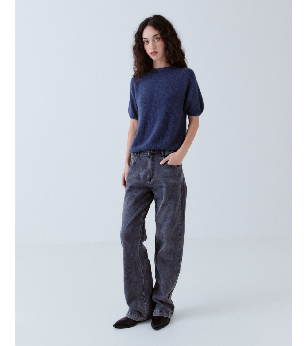 JEANS REGULAR FIT 5 BOLSILLOS OSCURO | MULAYA